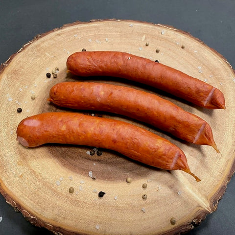 Bratwurst vildsvinsbratwurst av vildsvinskött som du kan köpa online hos Swedish Wild