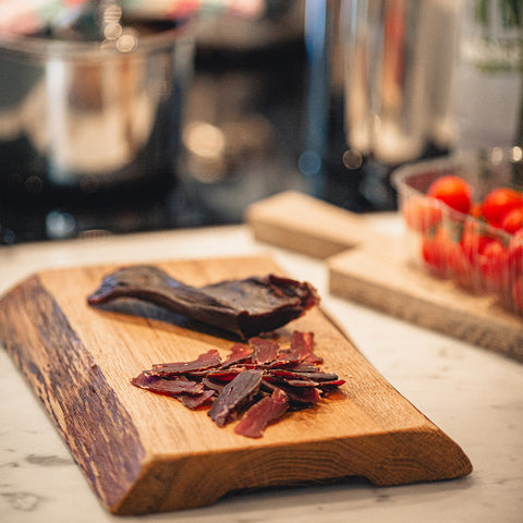 Dried reindeer meat - Lightly smoked 