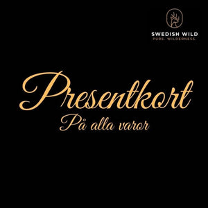 Presentkort hos Swedish Wild som du kan köpa viltkött med